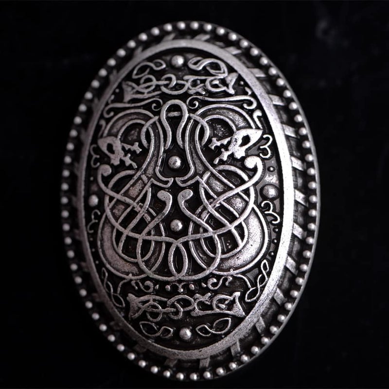 LANGHONG Norse Viking Brooch For Men Turtle Brooch Talisman Jewelry, Gift For Men - Image 3